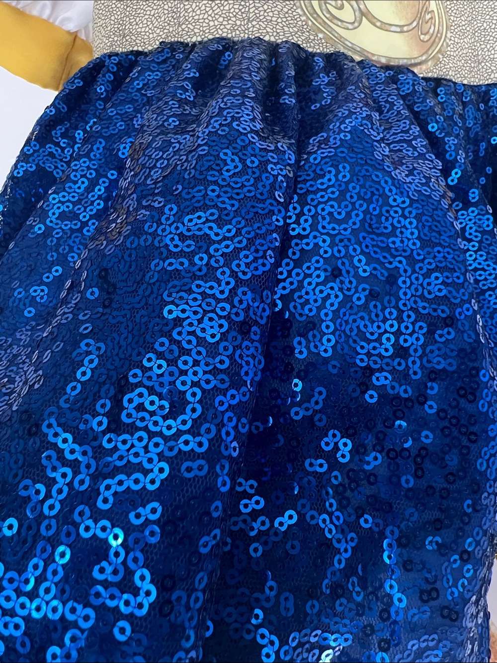 Blue Sequin Cowgirl dress - Picture 5 of 10